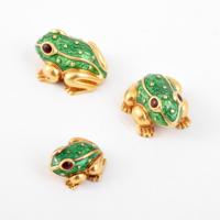 David Webb 18K Yellow Gold Frog Tie Pin & Cuff Links - Sold for $1,875 on 03-03-2018 (Lot 169).jpg